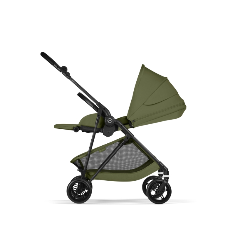 Cybex Melio Carbon Ελαφρύ Βρεφικό Καρότσι Moss Green | khaki