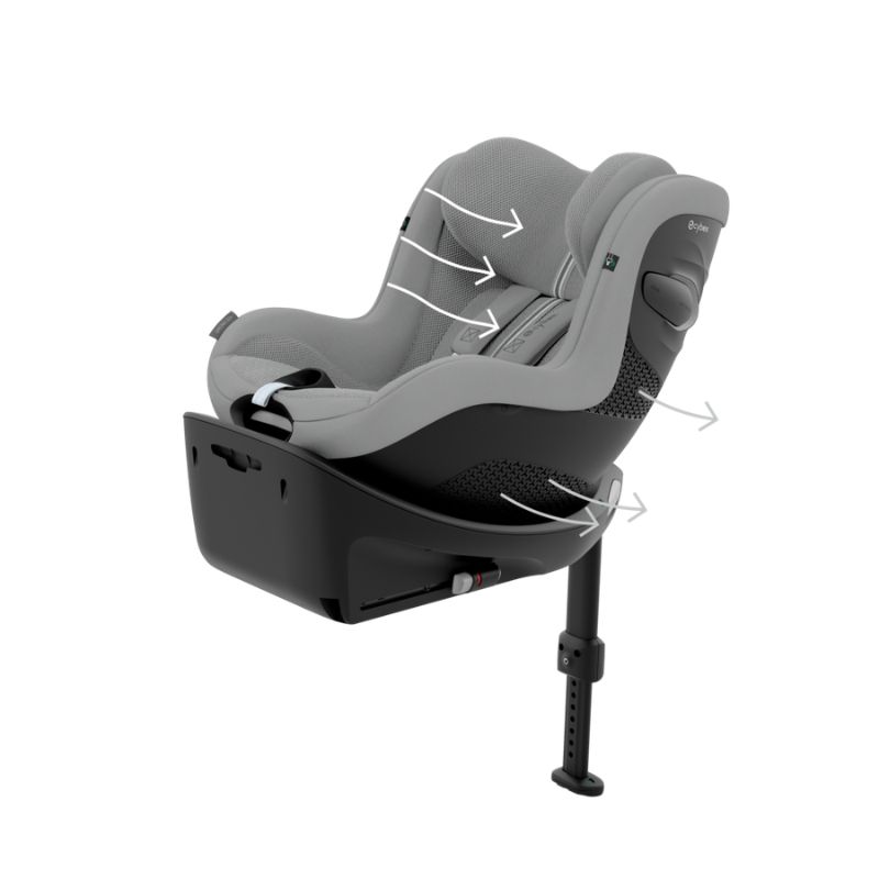 Cybex Sirona G3 Κάθισμα Αυτοκινήτου 61-105cm Plus Stone Grey | mid grey