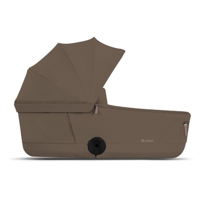 Cybex Priam Comfort Σύστημα Μεταφοράς 2-Σε-1 Με Αναδιπλούμενο Πορτ Μπεμπέ Coconut Brown | dark brown Με Σκελετό Matt Black | black