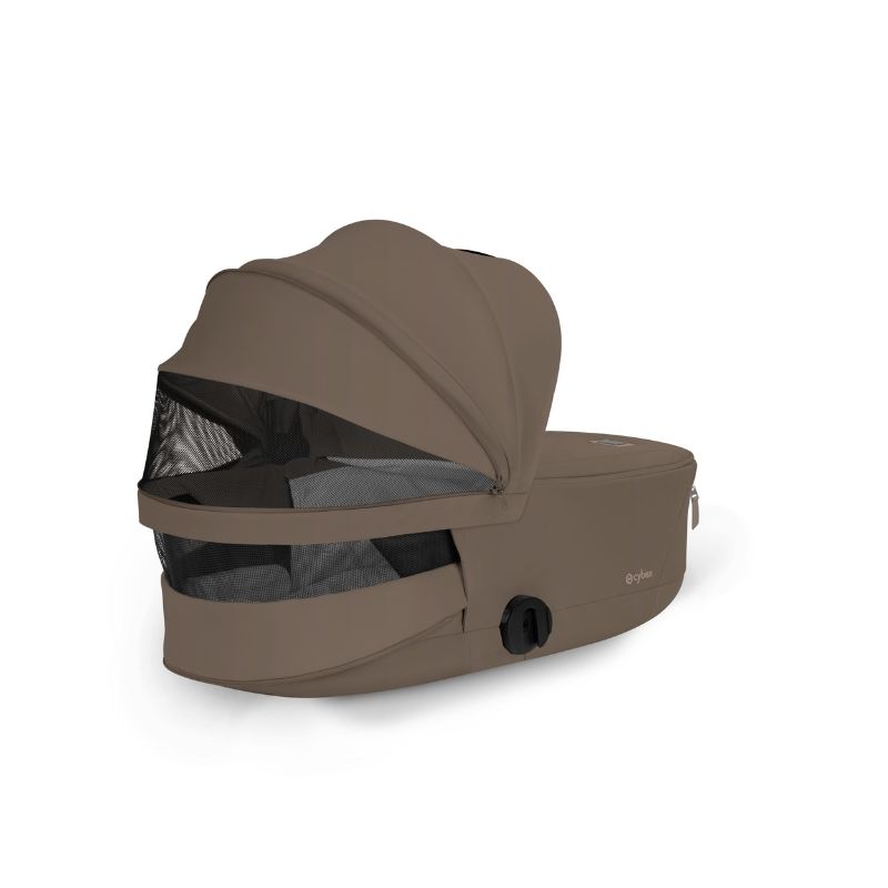 Cybex Priam Comfort Σύστημα Μεταφοράς 2-Σε-1 Με Αναδιπλούμενο Πορτ Μπεμπέ Coconut Brown | dark brown Με Σκελετό Matt Black | black