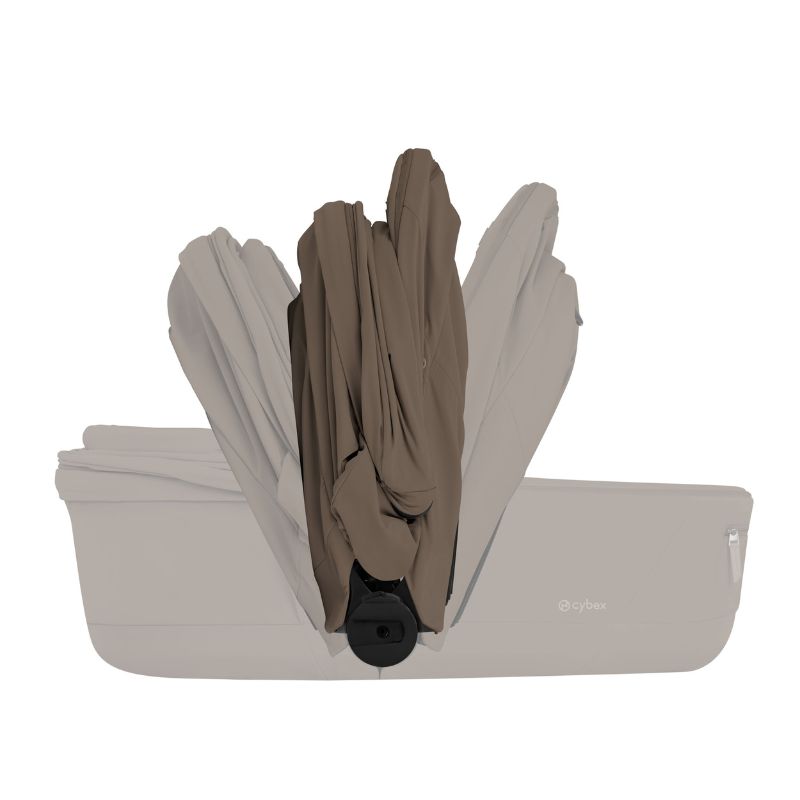 Cybex Priam Comfort Σύστημα Μεταφοράς 2-Σε-1 Με Αναδιπλούμενο Πορτ Μπεμπέ Coconut Brown | dark brown Με Σκελετό Matt Black | black