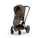 Cybex Priam Comfort Σύστημα Μεταφοράς 2-Σε-1 Με Αναδιπλούμενο Πορτ Μπεμπέ Coconut Brown | dark brown Με Σκελετό Matt Black | black