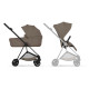 Cybex Mios Comfort Σύστημα Μεταφοράς 2-Σε-1 Με Πτυσσόμενο Πορτ Μπεμπέ Coconut Brown | dark brown Με Σκελετό Matt Black | black