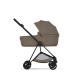 Cybex Mios Comfort Σύστημα Μεταφοράς 2-Σε-1 Με Πτυσσόμενο Πορτ Μπεμπέ Coconut Brown | dark brown Με Σκελετό Matt Black | black