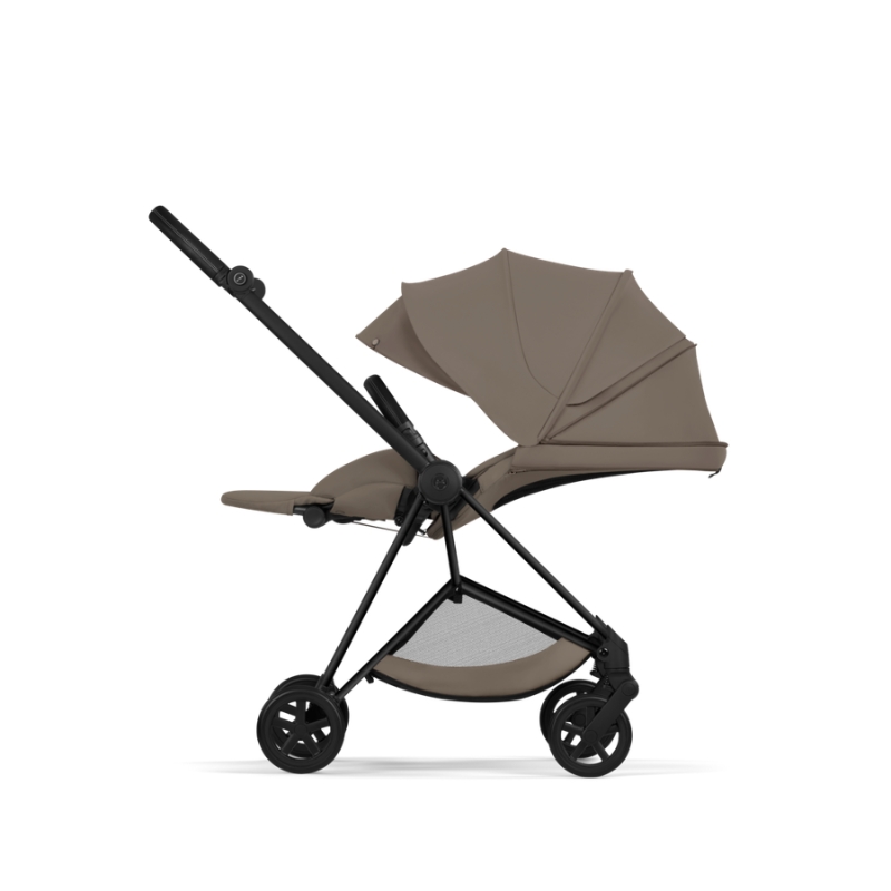 Cybex Mios Comfort Σύστημα Μεταφοράς 2-Σε-1 Με Πτυσσόμενο Πορτ Μπεμπέ Coconut Brown | dark brown Με Σκελετό Matt Black | black