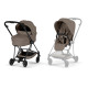 Cybex Mios Comfort Σύστημα Μεταφοράς 2-Σε-1 Με Πτυσσόμενο Πορτ Μπεμπέ Coconut Brown | dark brown Με Σκελετό Matt Black | black