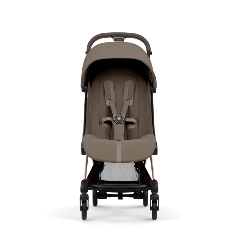 Cybex Coya Style Ελαφρύ Βρεφικό Καρότσι Coconut Brown | dark brown Με Σκελετό Rosegold | rosegold