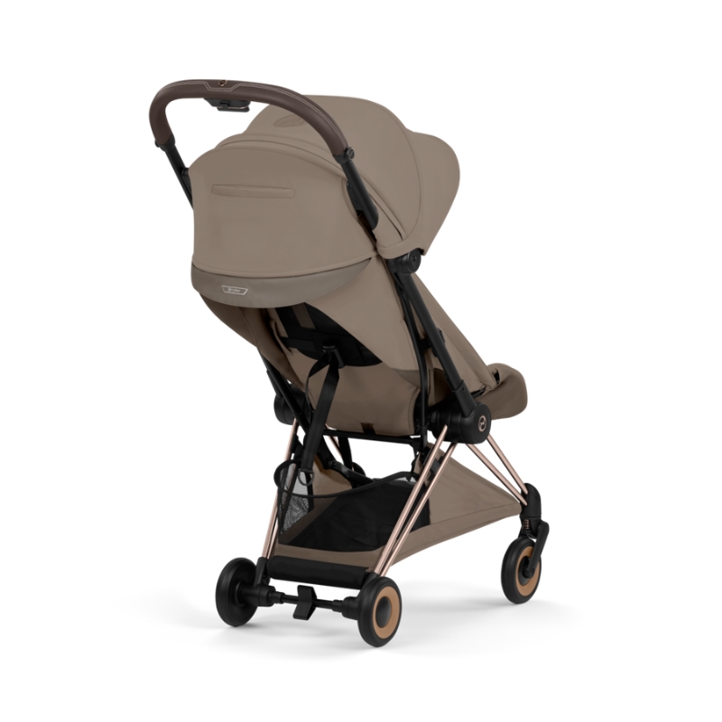 Cybex Coya Style Ελαφρύ Βρεφικό Καρότσι Coconut Brown | dark brown Με Σκελετό Rosegold | rosegold