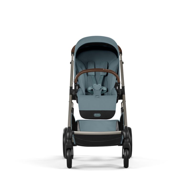 Cybex Balios S Lux Σύστημα Μεταφοράς 2-Σε-1 Με Πτυσσόμενο Πορτ Μπεμπέ Stormy Blue | light blue