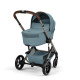 Cybex Balios S Lux Σύστημα Μεταφοράς 2-Σε-1 Με Πτυσσόμενο Πορτ Μπεμπέ Stormy Blue | light blue