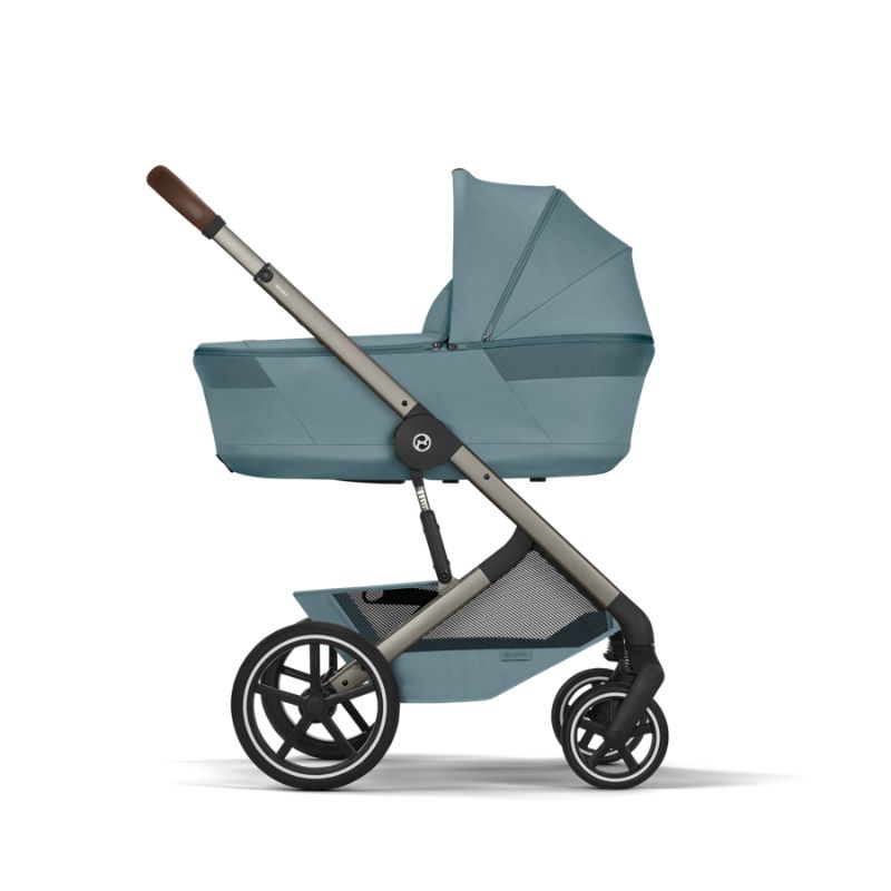 Cybex Balios S Lux Σύστημα Μεταφοράς 2-Σε-1 Με Πτυσσόμενο Πορτ Μπεμπέ Stormy Blue | light blue