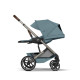 Cybex Balios S Lux Σύστημα Μεταφοράς 2-Σε-1 Με Πτυσσόμενο Πορτ Μπεμπέ Stormy Blue | light blue