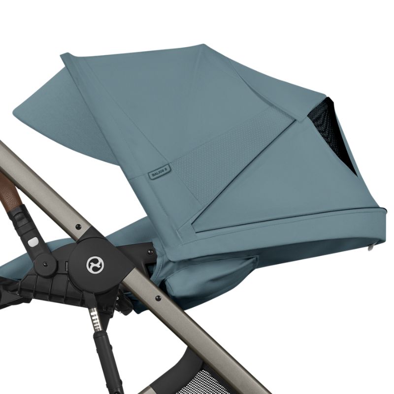 Cybex Balios S Lux Σύστημα Μεταφοράς 2-Σε-1 Με Πτυσσόμενο Πορτ Μπεμπέ Stormy Blue | light blue