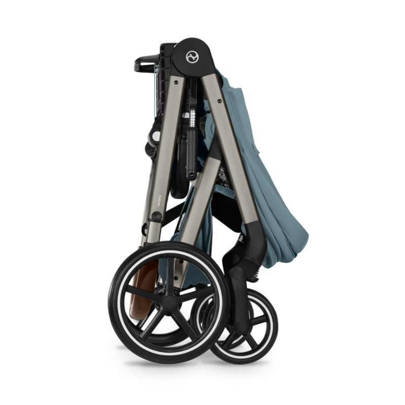 Cybex Balios S Lux Σύστημα Μεταφοράς 2-Σε-1 Με Πτυσσόμενο Πορτ Μπεμπέ Stormy Blue | light blue