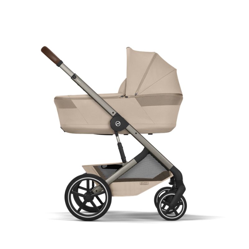 Cybex Balios S Lux Σύστημα Μεταφοράς 2-Σε-1 Με Πτυσσόμενο Πορτ Μπεμπέ Almond Beige | beige