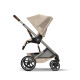 Cybex Balios S Lux Σύστημα Μεταφοράς 2-Σε-1 Με Πτυσσόμενο Πορτ Μπεμπέ Almond Beige | beige