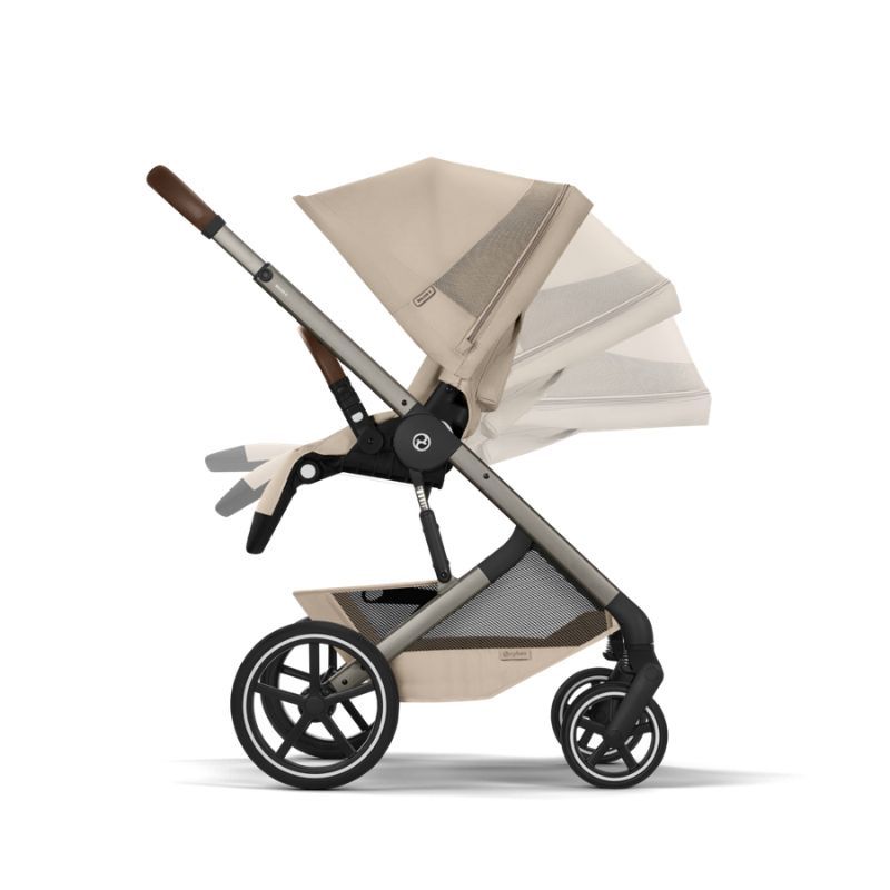 Cybex Balios S Lux Σύστημα Μεταφοράς 2-Σε-1 Με Πτυσσόμενο Πορτ Μπεμπέ Almond Beige | beige