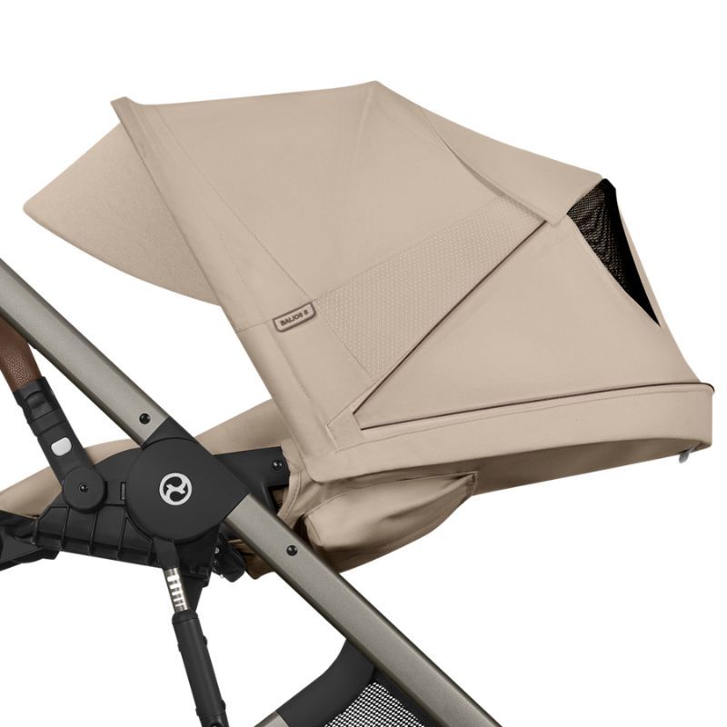 Cybex Balios S Lux Σύστημα Μεταφοράς 2-Σε-1 Με Πτυσσόμενο Πορτ Μπεμπέ Almond Beige | beige