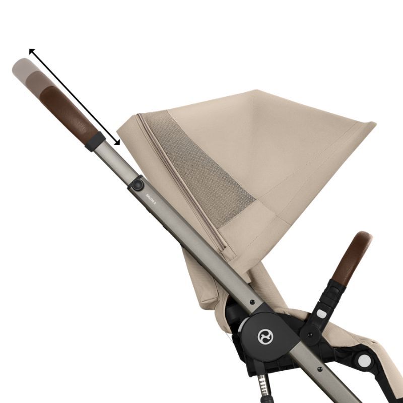 Cybex Balios S Lux Σύστημα Μεταφοράς 2-Σε-1 Με Πτυσσόμενο Πορτ Μπεμπέ Almond Beige | beige