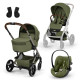 Cybex Balios S Lux Σύστημα Μεταφοράς Με Πτυσσόμενο Πορτ Μπεμπέ Και Cloud G3 i-Size Plus Κάθισμα Αυτοκινήτου 40-87cm Moss Green | khaki