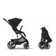 Cybex Balios S Lux Σύστημα Μεταφοράς 2-Σε-1 Με Πτυσσόμενο Πορτ Μπεμπέ Moon Black | black