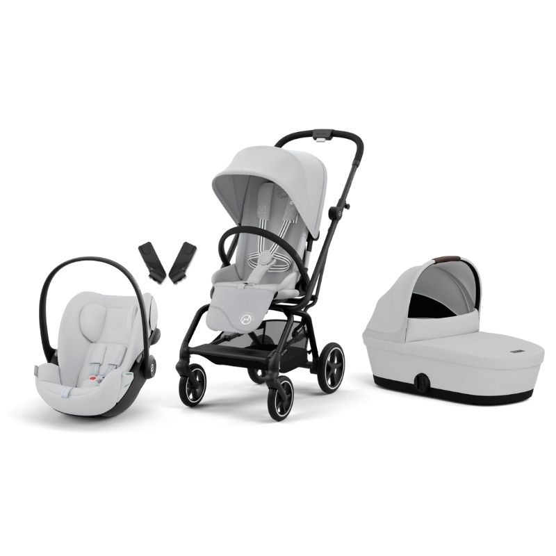 Cybex Eezy S Twist +2 Ελαφρύ Βρεφικό Καρότσι BLK Fog Grey | light grey