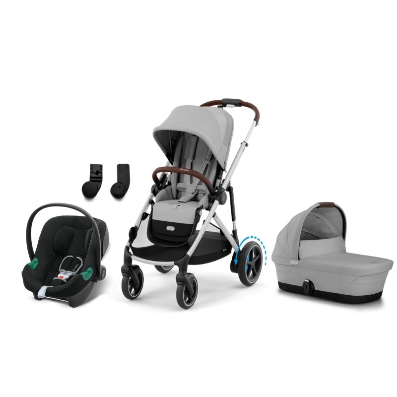 Cybex e-Gazelle S Βρεφικό Σύστημα Μεταφοράς SLV Stone Grey | mid grey