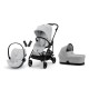 Cybex Melio Carbon B Βρεφικό Σύστημα Μεταφοράς 3-Σε-1 Fog Grey | light grey