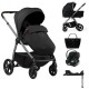 Dada Prams Flux Βρεφικό Σύστημα Μεταφοράς 4-Σε-1 Black Με Cybex Aton B2 & isofix base