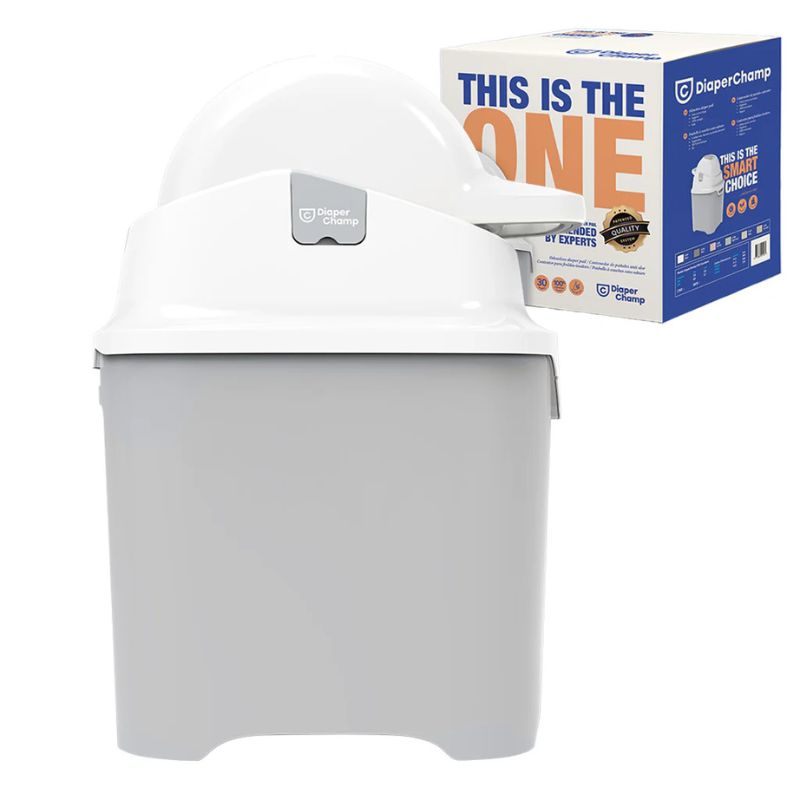 DiaperChamp ONE Standard Κάδος Απόρριψης Για Πάνες Silver