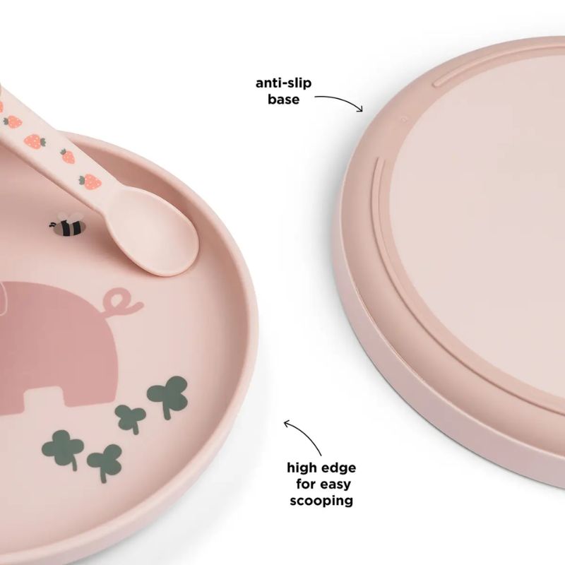 Done By Deer Foodie Πολυπροπυλένιο Πιάτο Tiny Farm Powder