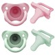 Dr. Brown's HappyPaci Σετ 100% Σιλικονούχες Πιπίλες 2 τμχ Για 0-6 Μηνών Pink / Mint