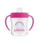 Dr. Brown's Soft Spout Transition Cup Εκπαιδευτικό Ποτηράκι Με Στόμιο Και Χερούλια Για 6+ Μηνών 180ml Pink