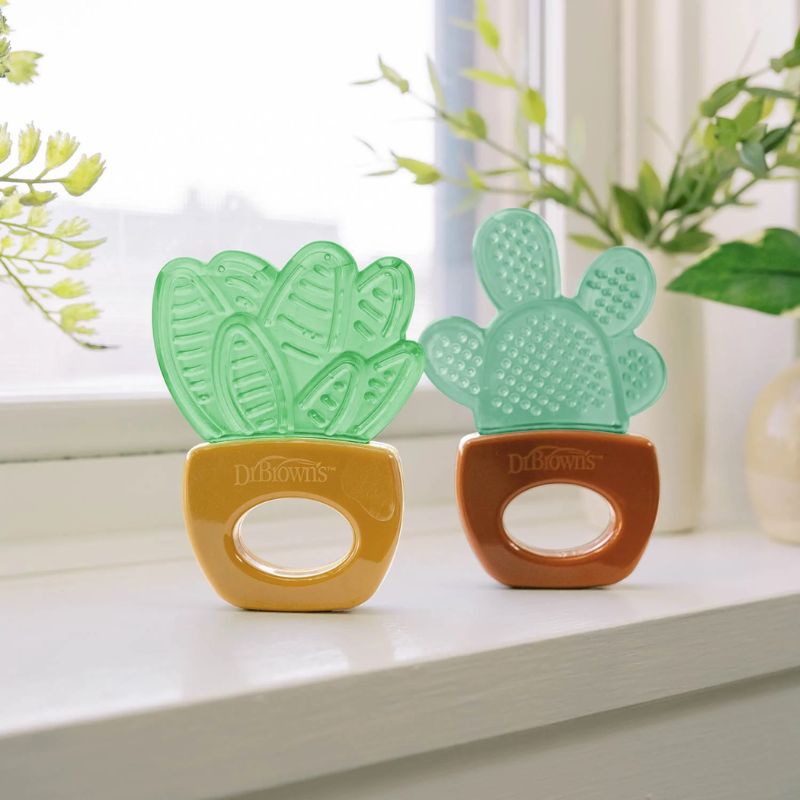 Dr. Brown’s AquaCool Σετ Δροσιστικοί Κρίκοι Οδοντοφυΐας 2 τμχ Για 3+ Μηνών Φυτά