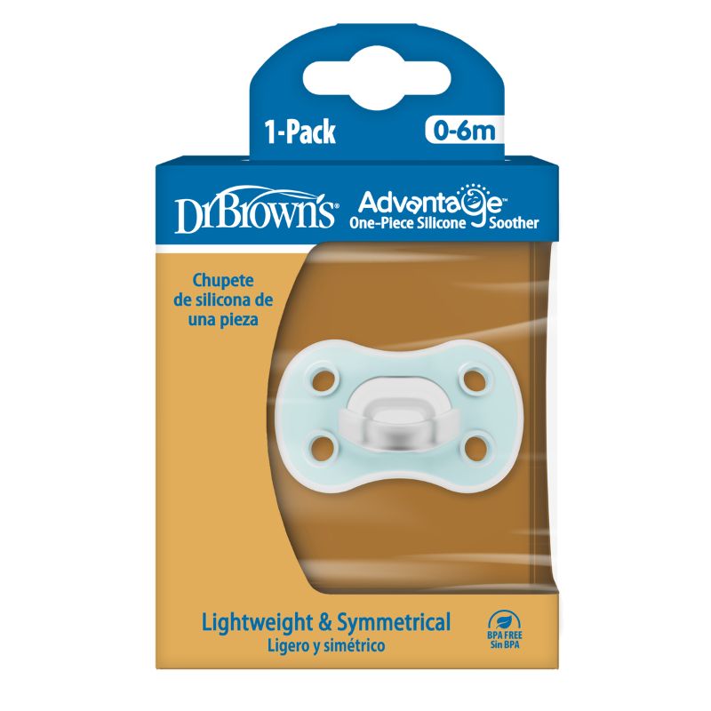 Dr. Brown’s Advantage Σιλικονούχα Πιπίλα Για 0-6 Μηνών Boy