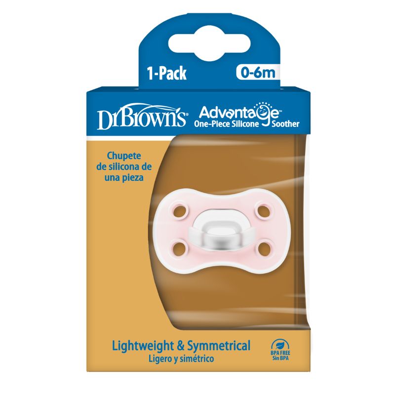 Dr. Brown’s Advantage Σιλικονούχα Πιπίλα Για 0-6 Μηνών Girl