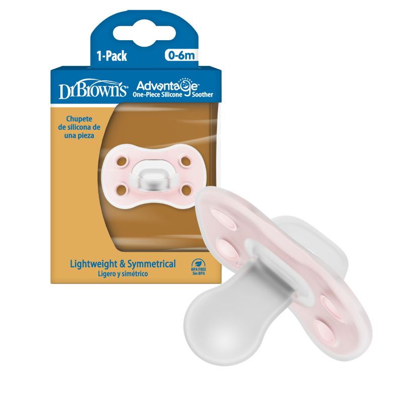 Dr. Brown’s Advantage Σιλικονούχα Πιπίλα Για 0-6 Μηνών Girl