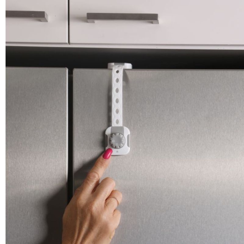 Dreambaby Twist n Lock Σετ Ασφάλειες Ντουλαπιών & Συρταριών 2 τμχ White / Grey