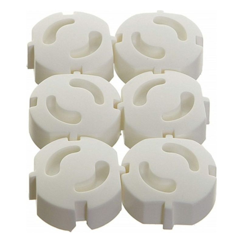 Dreambaby Σετ Περιστρεφόμενα Προστατευτικά Καλύμματα Πρίζας 6 τμχ White