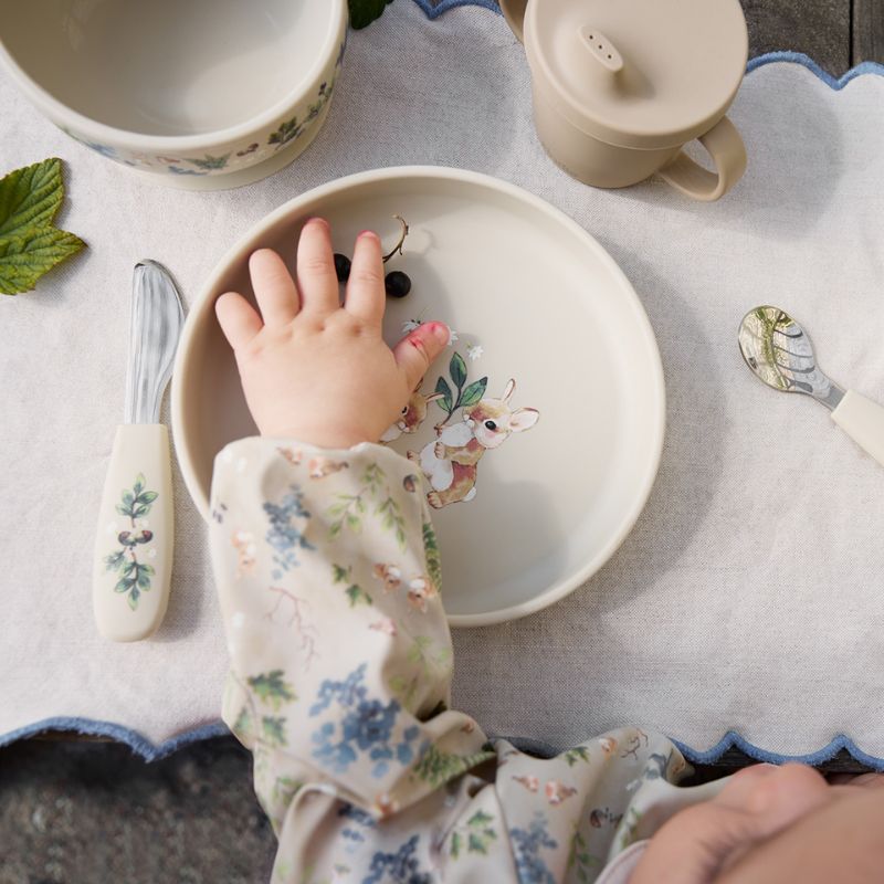 Elodie Details Σιλικονούχο Σετ Φαγητού 3 τμχ Για 12+ Μηνών Bunny Darling