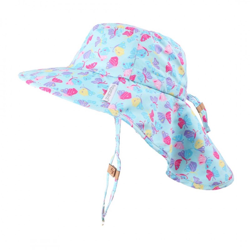 FlapJackKids Αντιηλιακό Καπέλο Με Προστασία Για Το Λαιμό Butterfly