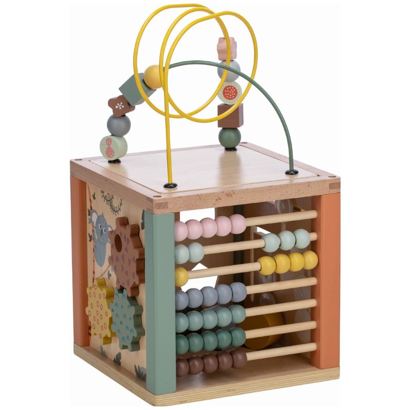 FreeON Free2Play Ξύλινος Εκπαιδευτικός Κύβος Didactic Play Block