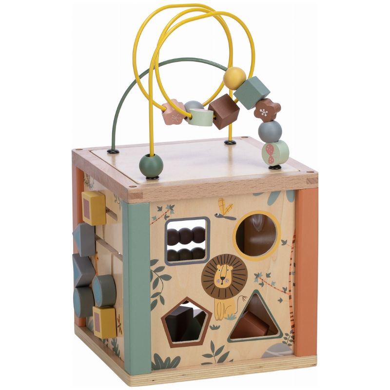 FreeON Free2Play Ξύλινος Εκπαιδευτικός Κύβος Didactic Play Block