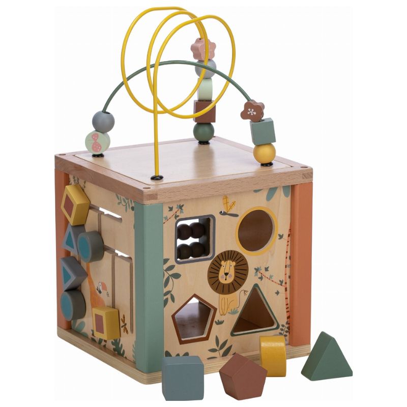 FreeON Free2Play Ξύλινος Εκπαιδευτικός Κύβος Didactic Play Block