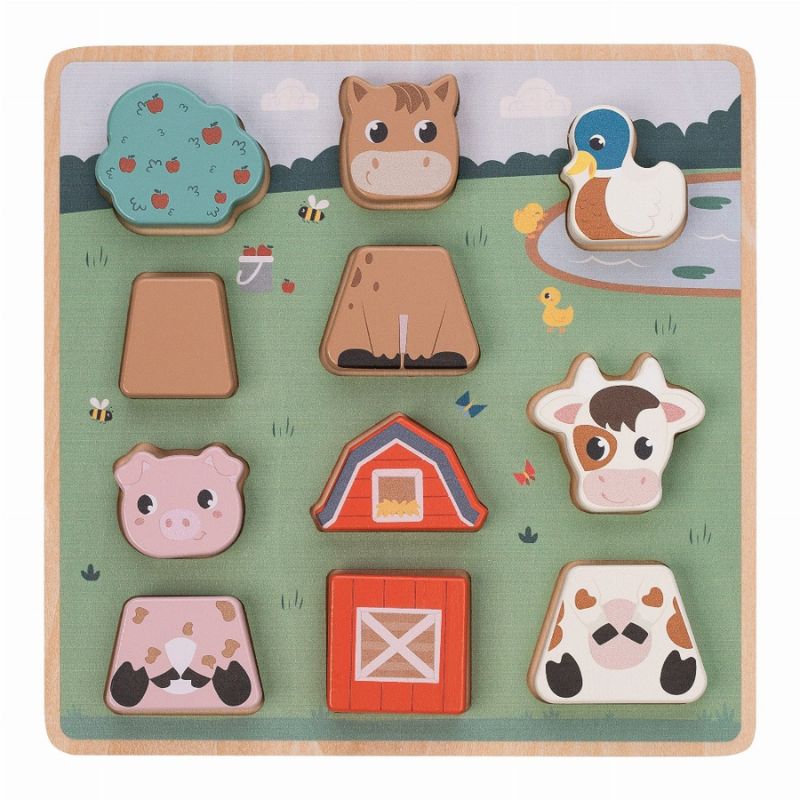 FreeON Free2Play Παζλ Με Σχήματα Για 12+ Μηνών Farm