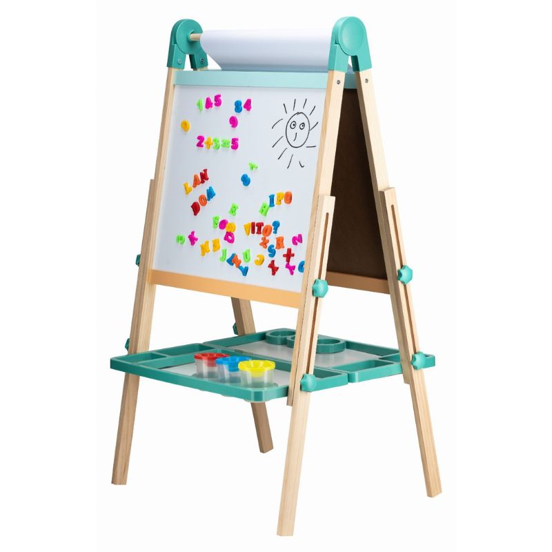 FreeON Free2Play Ξύλινος Πίνακας Διπλής Όψης Με Αξεσουάρ Για 3+ Ετών Duo Play