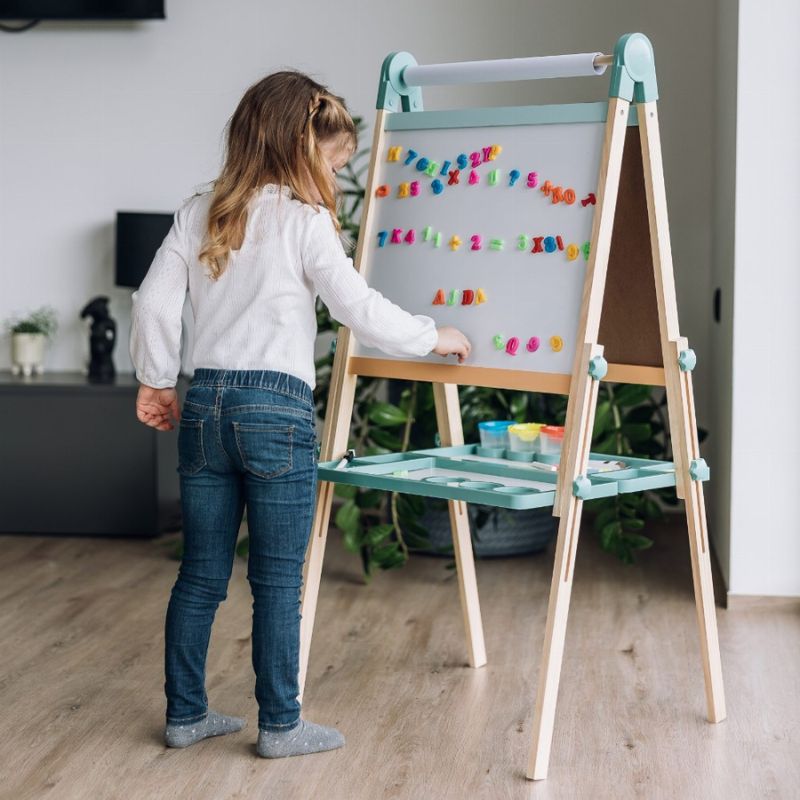 FreeON Free2Play Ξύλινος Πίνακας Διπλής Όψης Με Αξεσουάρ Για 3+ Ετών Duo Play