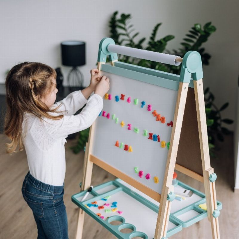 FreeON Free2Play Ξύλινος Πίνακας Διπλής Όψης Με Αξεσουάρ Για 3+ Ετών Duo Play