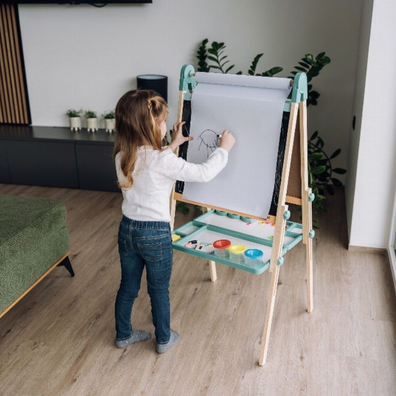 FreeON Free2Play Ξύλινος Πίνακας Διπλής Όψης Με Αξεσουάρ Για 3+ Ετών Duo Play