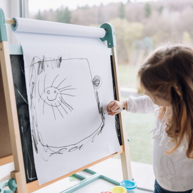 FreeON Free2Play Ξύλινος Πίνακας Διπλής Όψης Με Αξεσουάρ Για 3+ Ετών Duo Play